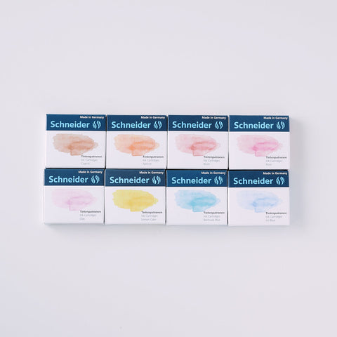 Schneider Ink cartridges, Pastel, 6-pack
