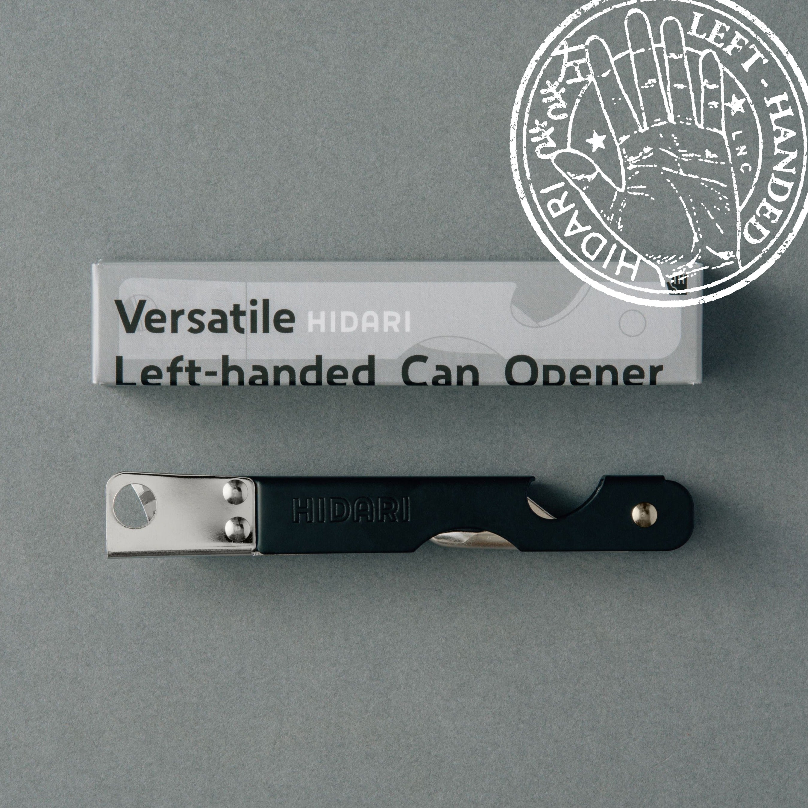 Left handed can opener Versatile HIDARI made in JP