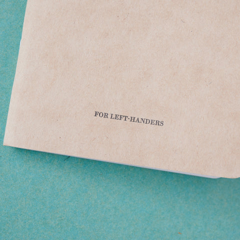 DIALOG left-handed notebook set of 3 with numbered grid pages, right-opening design, kraft cover, made in Japan.