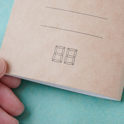 DIALOG left-handed notebook set of 3 with numbered grid pages, right-opening design, kraft cover, made in Japan.