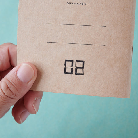 DIALOG left-handed notebook set of 3 with numbered grid pages, right-opening design, kraft cover, made in Japan.