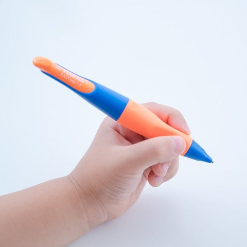STABILO EASYergo 1.4mm mechanical pencil for left-handers – ergonomic triangular grip, thick HB lead, designed to support writing practice.