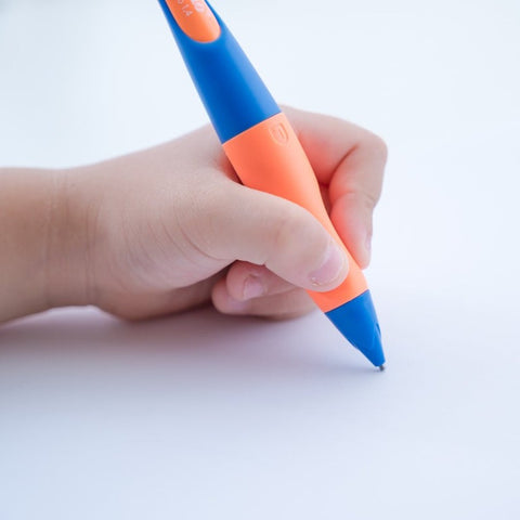 STABILO EASYergo 1.4mm mechanical pencil for left-handers – ergonomic triangular grip, thick HB lead, designed to support writing practice.
