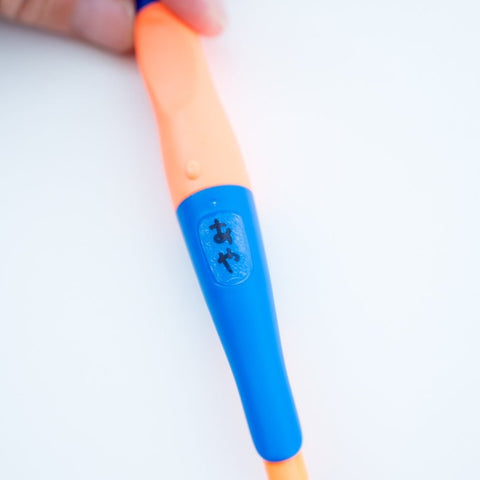 STABILO EASYergo 1.4mm mechanical pencil for left-handers – ergonomic triangular grip, thick HB lead, designed to support writing practice.