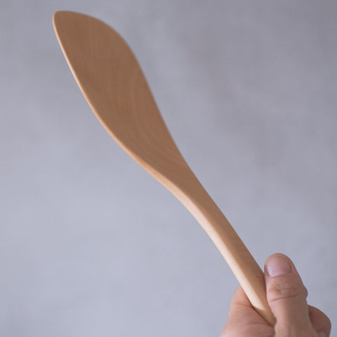 Boxwood spatula (medium size), left-handed