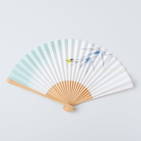 Left-Handed Folding Fan "Hotaru" (Firefly) by Suehirodo