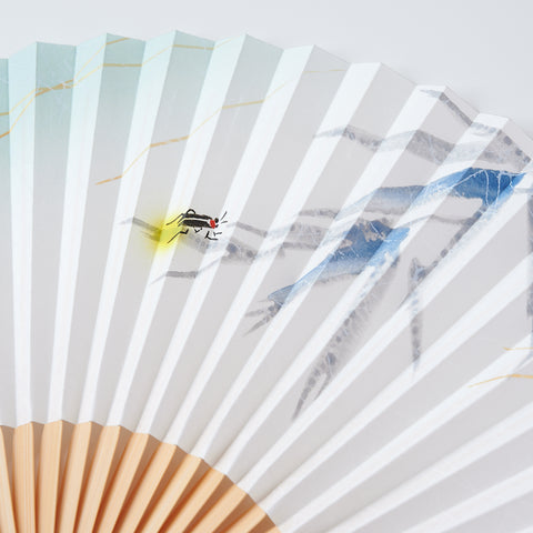 Left-Handed Folding Fan "Hotaru" (Firefly) by Suehirodo