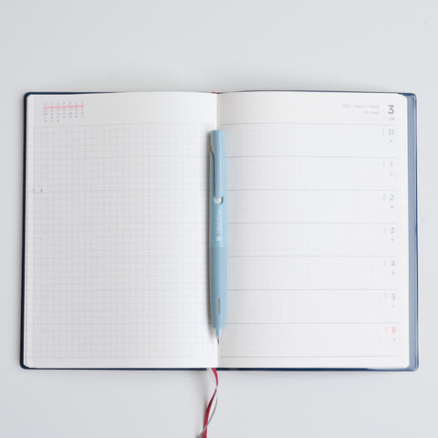 HIDARI Original Ballpoint Pen | Left-Handed Logo Design (Blén, Light Blue)