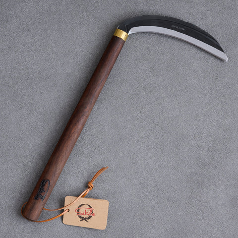 Banshu Sakle Gift Set – Left-Handed Grass Sickle (Walnut Handle)