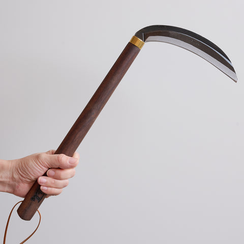 Banshu Sakle Gift Set – Left-Handed Grass Sickle (Walnut Handle)