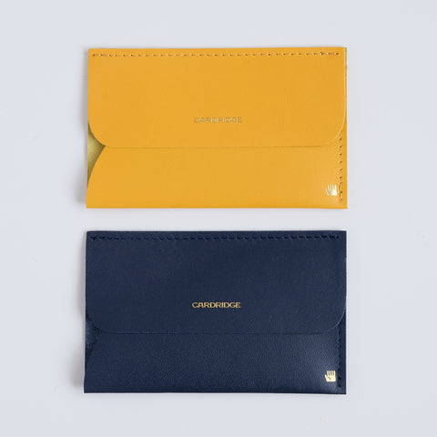 Ultra-Thin Leather Card Holder "CARDRIDGE" for Left-Handers