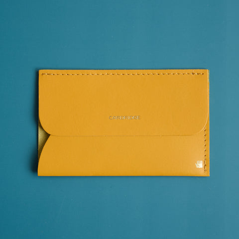 Ultra-Thin Leather Card Holder "CARDRIDGE" for Left-Handers