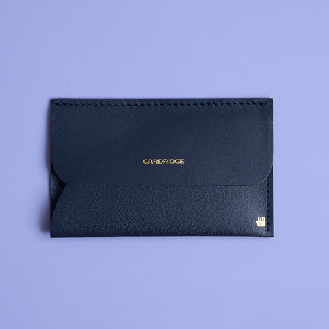 Ultra-Thin Leather Card Holder "CARDRIDGE" for Left-Handers