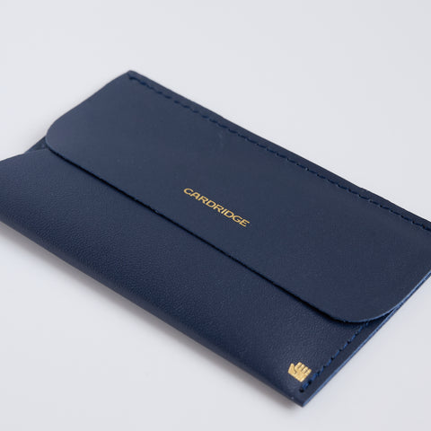 Ultra-Thin Leather Card Holder "CARDRIDGE" for Left-Handers