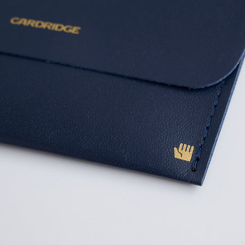 Ultra-Thin Leather Card Holder "CARDRIDGE" for Left-Handers