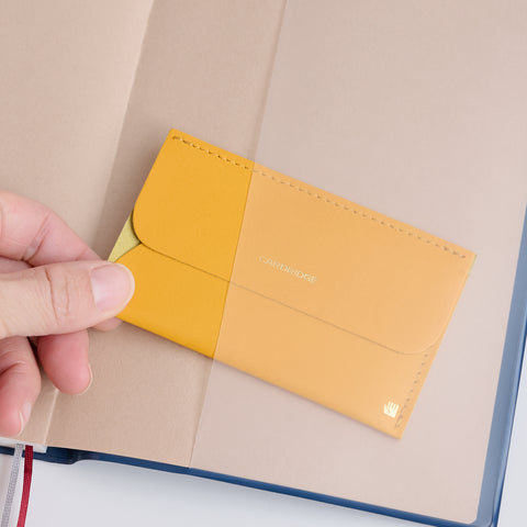 Ultra-Thin Leather Card Holder "CARDRIDGE" for Left-Handers