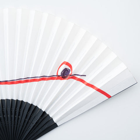 Left-Handed Folding Fan "Sen" (Abstract) by Suehirodo