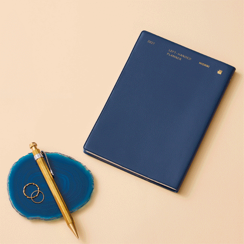 HIDARI Left-Handed Planner 2027 (16-Month Japan Edition)
