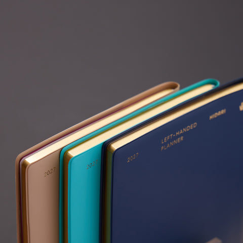 HIDARI 2027 Left-Handed Planner (16-Month Japan Edition, Gilded Edge)