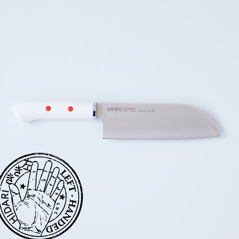 SUNCRAFT MOKA Japanese Santoku knife, left-handed