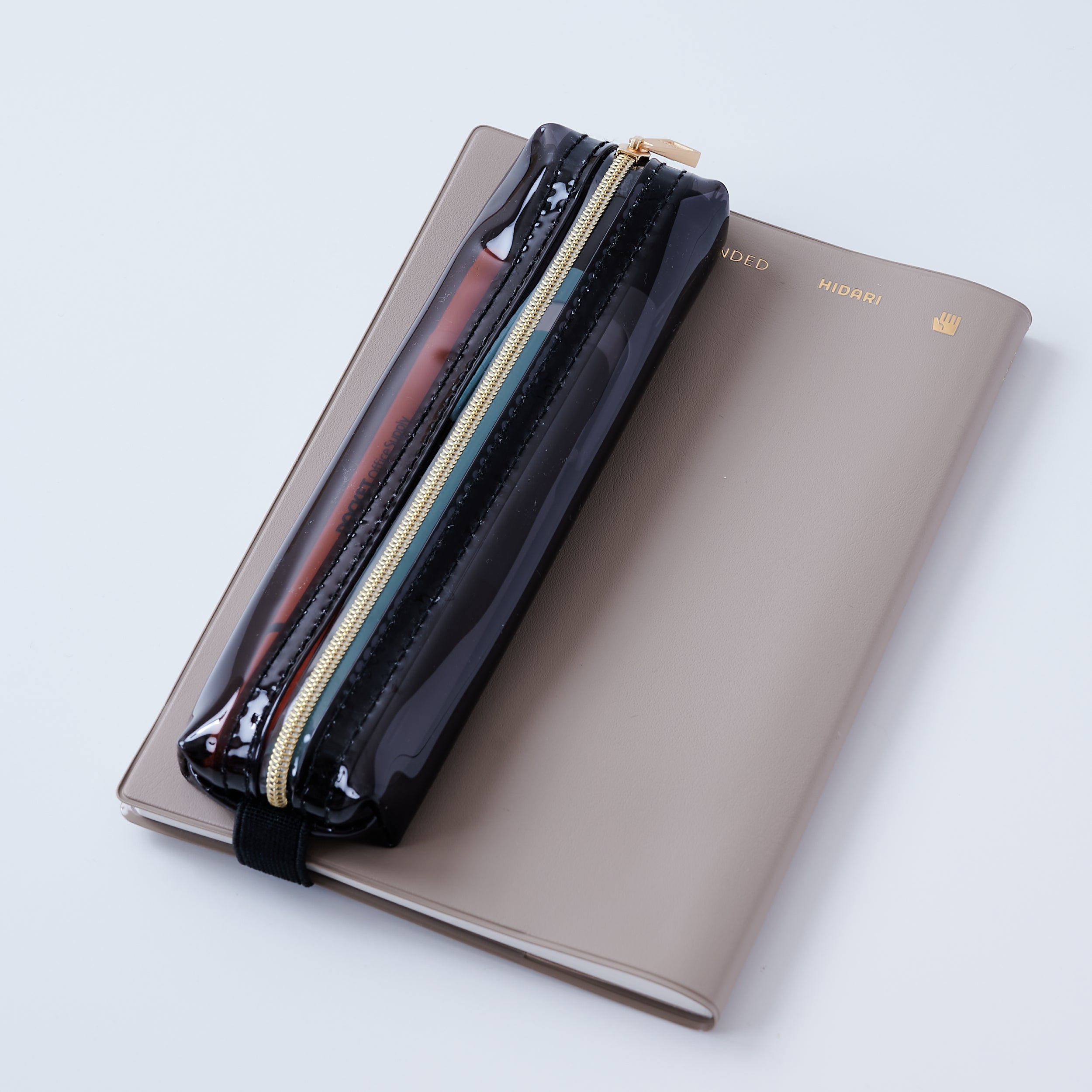 Book Strap Pencil Case with Adjustable Elastic Band for Notebooks