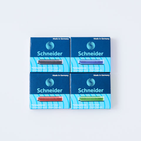 Schneider ink cartridges, 6-pack