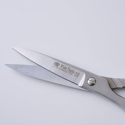 White Thumb kitchen scissors, left-handed