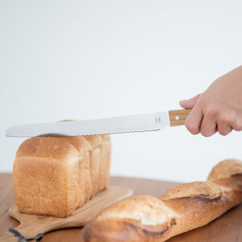 MORINOKI Bread knife by SHIZU HAMONO, left-handed