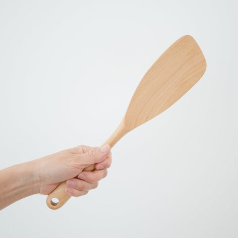 Betula schmidtii wood spatula (Small), left-handed