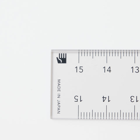 HIDARI Ruler 15cm, both left and right-handed