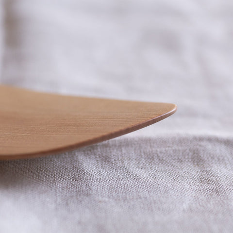 Betula schmidtii wood spatula (Regular), left-handed