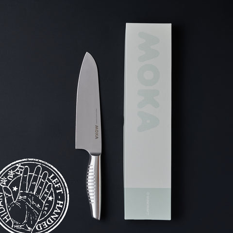 SUNCRAFT "MOKA" Japanese Santoku knife, left-handed